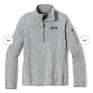 Patagonia 1/4 zip sweater grey/tan